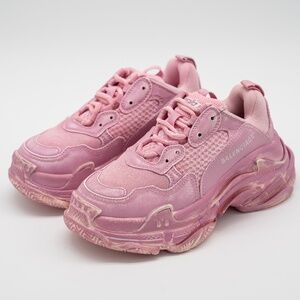 size 36 EU / 6 US Balenciaga Triple S Pink Faded Sneakers Washed